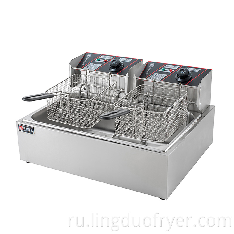 Double Baskets Electric Fryer Right